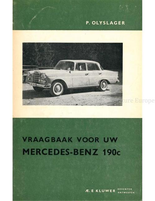 1963-1965 MERCEDES BENZ 190c VRAAGBAAK NEDERLANDS, Auto diversen, Handleidingen en Instructieboekjes
