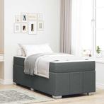 vidaXL Bedframe met matras Donkergrijs 80 x 200 cm Stof, Huis en Inrichting, Slaapkamer | Bedden, Verzenden, Nieuw