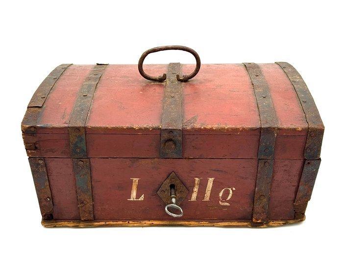 Kist - Hout - Zweeds, Antiek en Kunst, Curiosa en Brocante