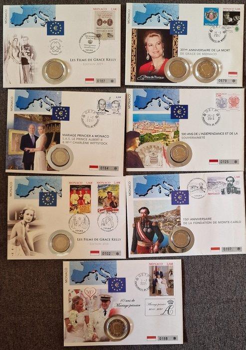 Monaco, Vaticaan. 2 Euro 2004/2022 (22 coins) (Zonder, Postzegels en Munten, Munten | Europa | Euromunten
