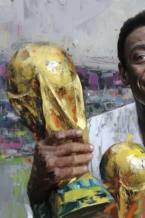 Canvas Fit - Alberto Ricardo - “Pelé: El Rey Inmortal del, Verzamelen, Overige Verzamelen
