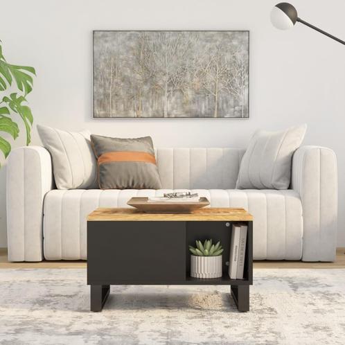 vidaXL Salontafel 60x50x35 cm massief mangohout, Huis en Inrichting, Tafels | Salontafels, Nieuw, Verzenden