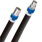 Coax kabel op de hand gemaakt - 1 meter  - Zwart - IEC 4G