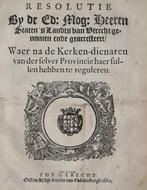 Anon - t zweert van de Utrechtse predikanten + Resolutie