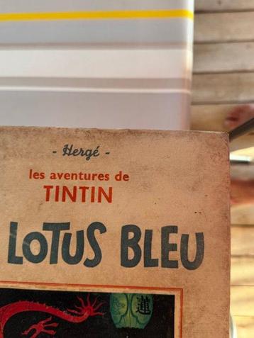 Tintin T5 - Le lotus bleu N&B (A9) - C - 2e édition - 1 beschikbaar voor biedingen
