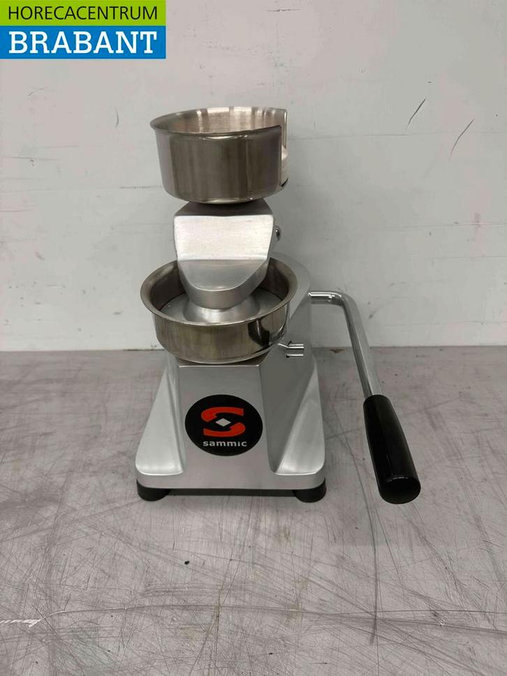 RVS Sammic Hamburgerpers Vormmachine 100 mm Slagerij Horeca, Zakelijke goederen, Horeca | Keukenapparatuur, Ophalen of Verzenden