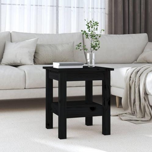 vidaXL Salontafel 35x35x40 cm massief grenenhout zwart, Maison & Meubles, Tables | Tables de salon, Envoi
