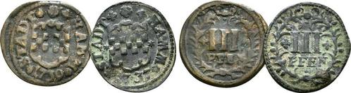 Lot 2 x 3 Pfennig 1737, 39 Hamm Stadt:, Timbres & Monnaies, Monnaies | Europe | Monnaies non-euro, Envoi
