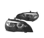 Phares Pour Bmw X5 E70 07-10 Angel Eyes 3D-Drl Noir, Auto-onderdelen, Verzenden, Nieuw