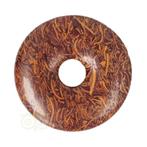 Coquina Jaspis edelstenen donut hanger Nr 11 - Ø4 cm, Handtassen en Accessoires, Verzenden, Nieuw