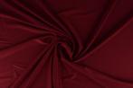 10 meter lycra stof - Bordeaux rood - 155cm breed, Verzenden