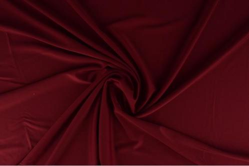 10 meter lycra stof - Bordeaux rood - 155cm breed, Hobby en Vrije tijd, Stoffen en Lappen, 120 cm of meer, 200 cm of meer, Rood