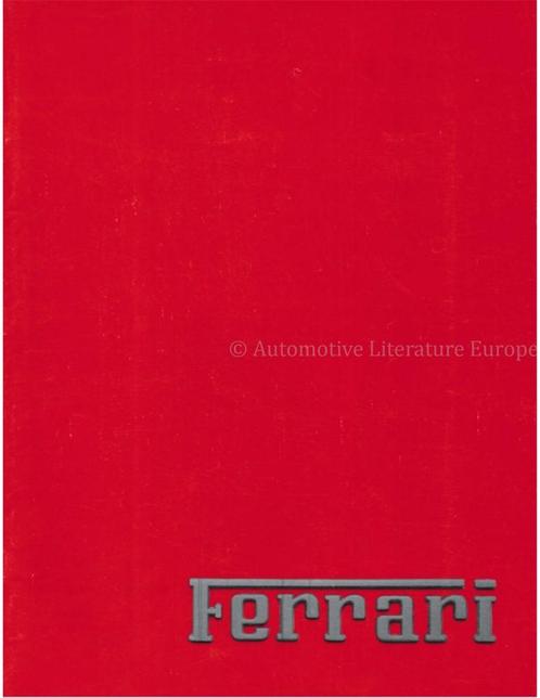 1988 FERRARI PROGRAMMA BROCHURE FRANS 508/88, Livres, Autos | Brochures & Magazines