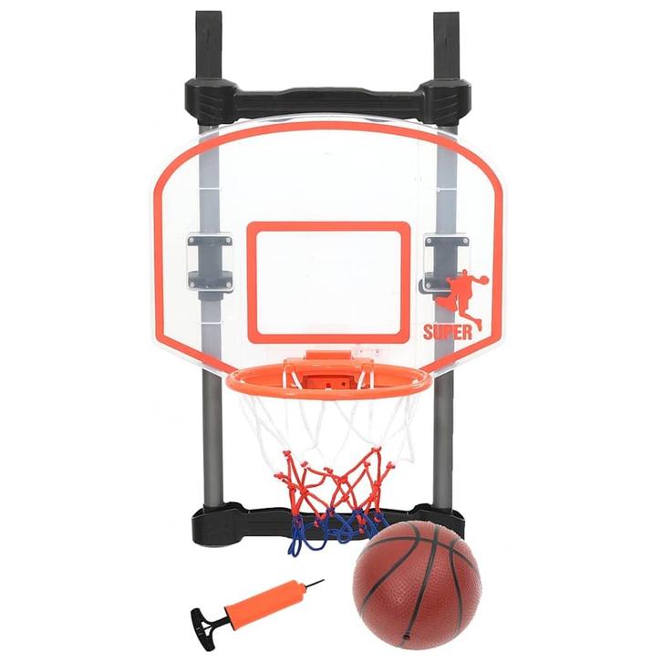 vidaXL Kinderbasketbalset voor deur verstelbaar, Sport en Fitness, Basketbal, Nieuw, Verzenden