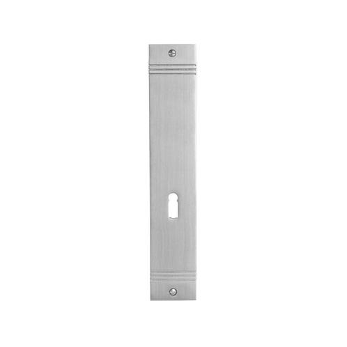 Klassiek blindschild mat nikkel met sleutelgat, Doe-het-zelf en Bouw, Hang- en Sluitwerk, Klink of Kruk, Nieuw, Koper of Messing