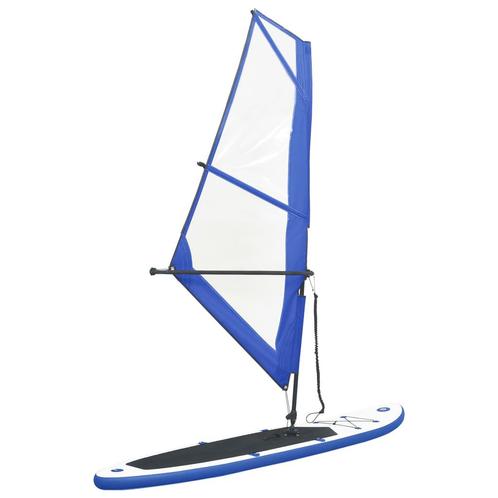 vidaXL Ensemble de planche SUP gonflable avec voile Bleu, Sports nautiques & Bateaux, Kitesurf, Neuf, Envoi