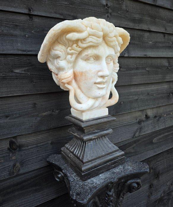 sculptuur, XL Marble Medusa 41kg - 58 cm - Marmer, Antiek en Kunst, Curiosa en Brocante