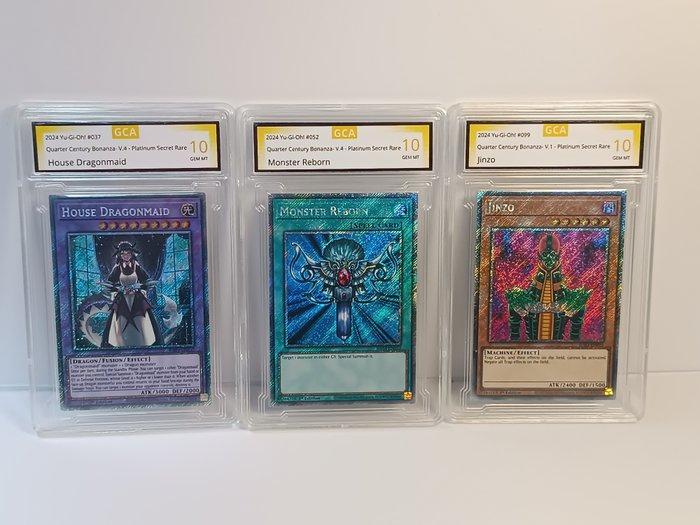 Konami - 3 Card - Yu-Gi-Oh! - Jinzo, House Dragonmaid and, Verzamelen, Overige Verzamelen