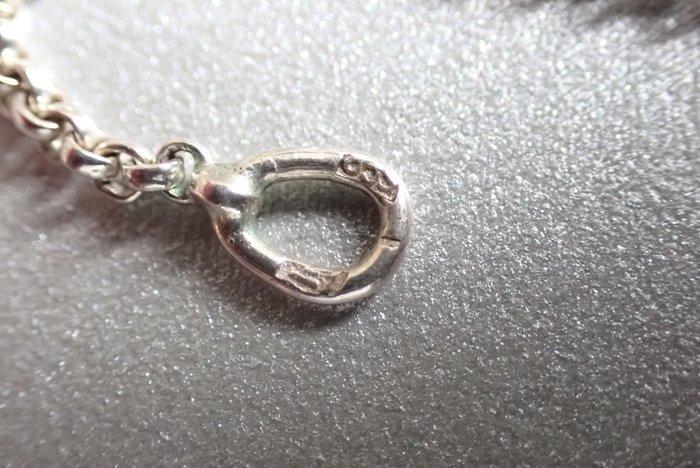 Zilver - Halsketting - Gustave Hauber - Art Deco, Antiquités & Art, Art | Objets design