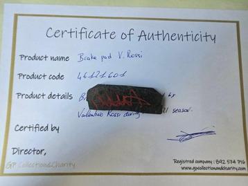 Grand Prix Moto - Valentino Rossi - 2021 - Brake pad