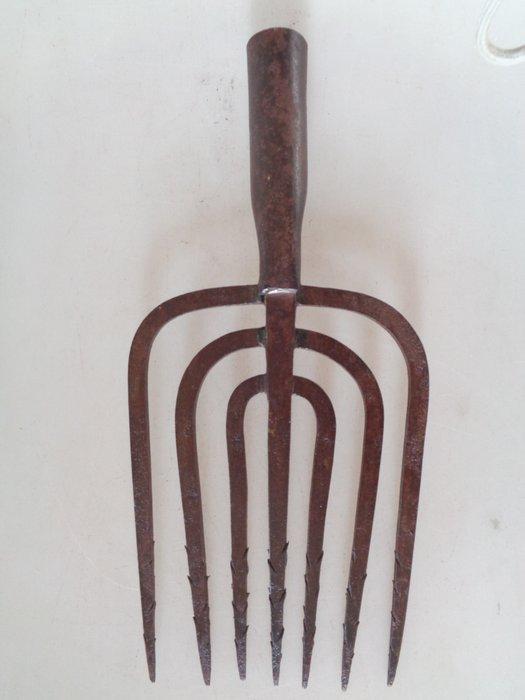 Smeedijzeren palingsteker (1880-1900)) - Werkgereedschap, Antiek en Kunst, Antiek | Overige Antiek