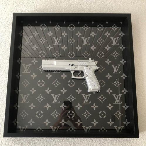 Rob VanMore - Silver war on Louis Vuitton, Antiek en Kunst, Kunst | Schilderijen | Modern