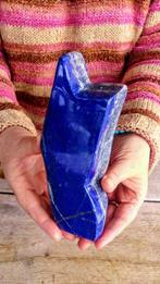 Lapis lazuli - geslepen diamant - felblauwe steen - Hoogte:, Antiek en Kunst