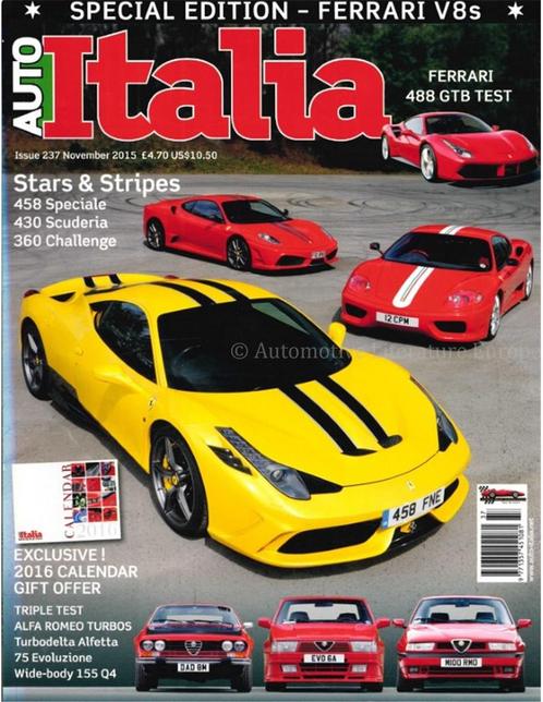 2015 AUTO ITALIA MAGAZINE 237 ENGELS, Boeken, Auto's | Folders en Tijdschriften