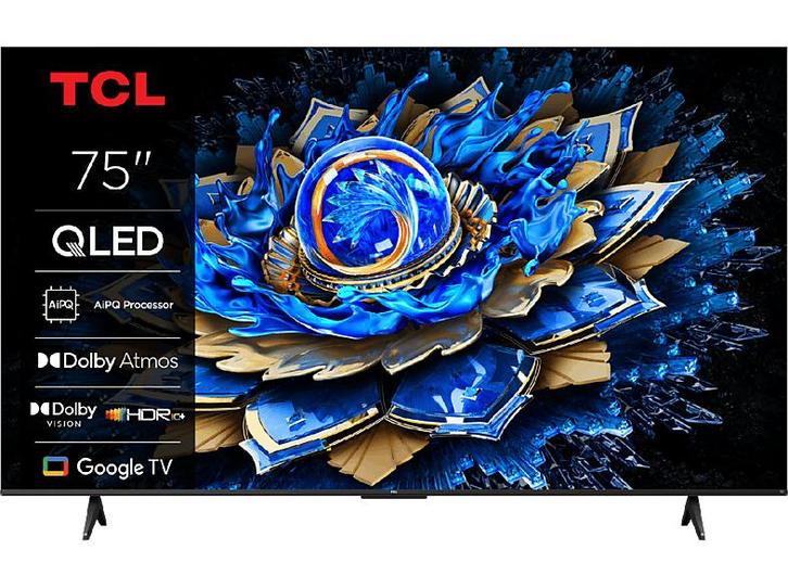 Tcl -   Qled Google Tv 75 (2025) - Zwart, Audio, Tv en Foto, Televisies, 100 cm of meer, 100 cm of meer, Nieuw, Overige merken