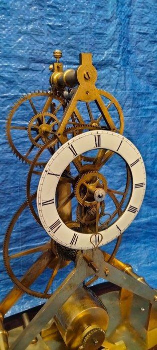 Skeletklok - Messing - 1850-1900, Antiek en Kunst, Antiek | Klokken