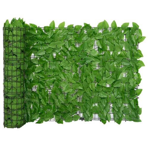 vidaXL Écran de balcon avec feuilles vert 500x75 cm, Jardin & Terrasse, Parasols, Neuf, Envoi
