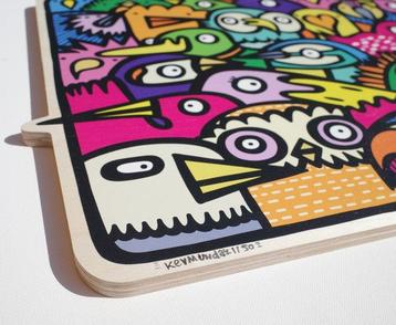 Kev Munday (1986) - Bird Song - Birch Plywood edition - No