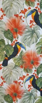 Tissu Bohème exclusif avec des Toucans - 300x280cm -