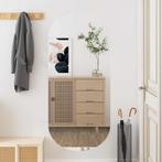 vidaXL Wandspiegel 45x100 cm ovaal glas, Huis en Inrichting, Woonaccessoires | Spiegels, Verzenden, Nieuw