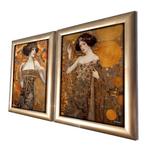 Ksavera - Belle Epoque DS0704 - diptych in gold frame, Huis en Inrichting, Nieuw