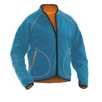 Jobman werkkledij workwear - 5192 pile jacket s ocean/oranje
