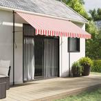 vidaXL Vervangingsdoek voor luifel gestreept 3x2,5 m rood en, Tuin en Terras, Verzenden, Nieuw