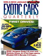 1991 ROAD AND TRACK EXOTIC CARS QUARTERLY VOL.2, NR.3 (FALL, Nieuw