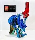 sculptuur, Elefante - 10 cm - nano-gedecoreerd glas - 2024, Antiek en Kunst, Antiek | Glaswerk en Kristal
