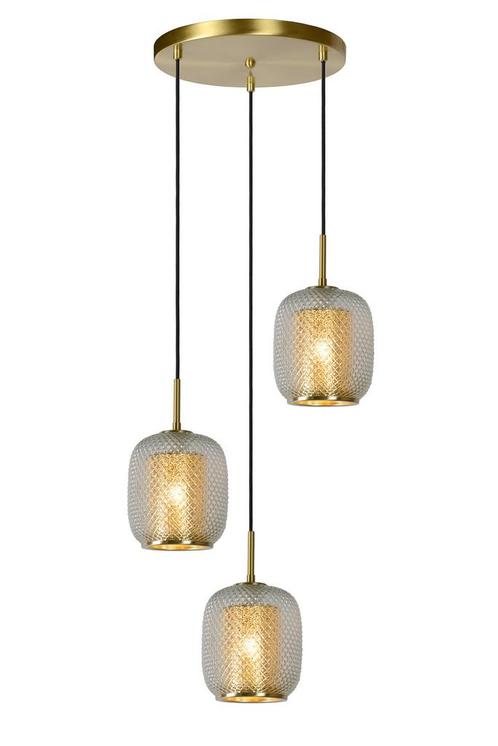 Hanglamp Lucide AGATHA -  - Ø 35 cm - 3xE27 - Mat, Huis en Inrichting, Lampen | Hanglampen, Nieuw, Verzenden