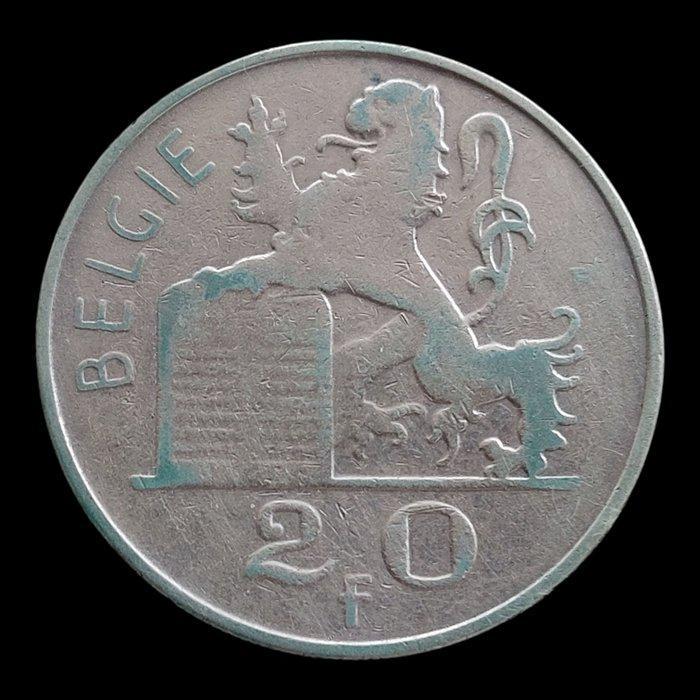 België. Boudewijn I. 20 Francs 1955 VL (Zonder minimumprijs), Timbres & Monnaies, Monnaies | Pays-Bas
