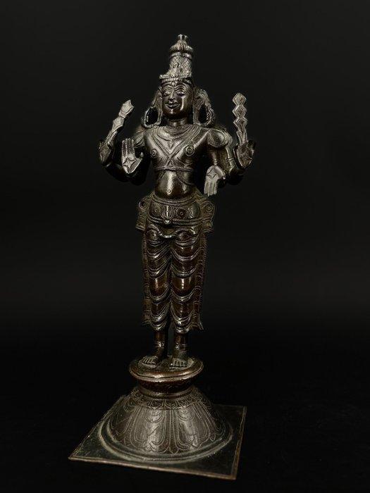 Grote Vishnu - Brons - India - negentiende eeuw, Antiek en Kunst, Kunst | Niet-Westerse kunst