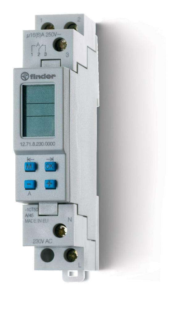 Finder Minuteur Numérique Hebdomadaire Interrupteur 16A 230V, Bricolage & Construction, Électricité & Câbles, Envoi