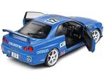 Solido 1:18 - Modelauto - Nissan Skyline GT-R R34 Calsonic, Nieuw