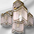 Elegante Lámpara chandelier - Lamp - Roze kristallen buizen