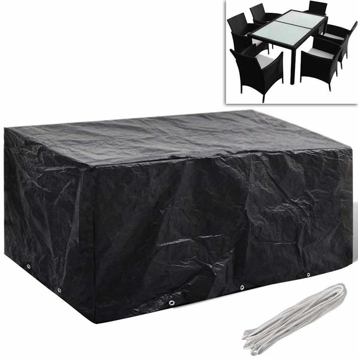 vidaXL Tuinmeubelhoes met 8 oogjes 240x140x90 cm, Tuin en Terras, Tuinmeubel-accessoires, Nieuw, Verzenden
