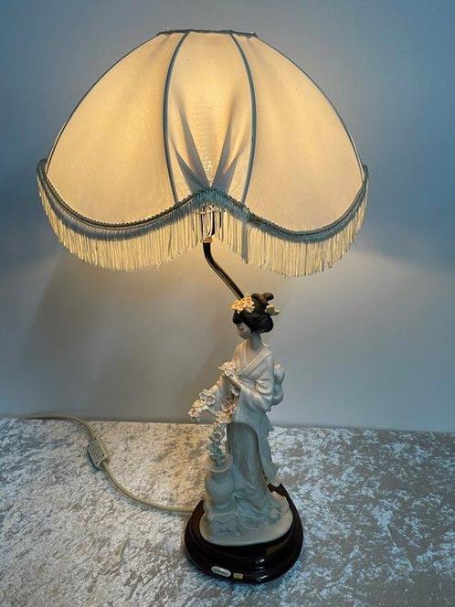 Giuseppi Armani - Lamp - Hout, Porselein - Lamp Japanse, Antiek en Kunst, Curiosa en Brocante