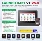 Launch X-431 V+ 5.0 2024 universeel diagnose tablet coderen, Auto diversen, Nieuw, Verzenden