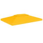 vidaXL Prieeldak 2-laags 310 g/m² 4x3 m geel, Verzenden