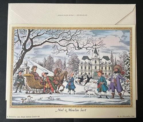 Tintin - Carte de voeux 1987 - Noël à Moulinsart - 1, Boeken, Stripverhalen